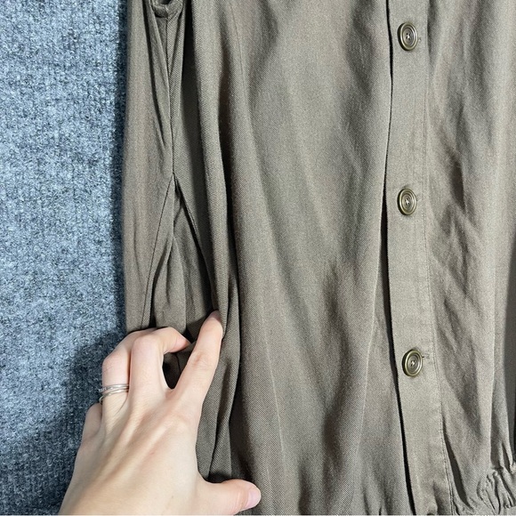 Matilda Jane Womens Medium Green Ambitious You Shawl Collar Floral Boho Vest Top - Picture 7 of 11